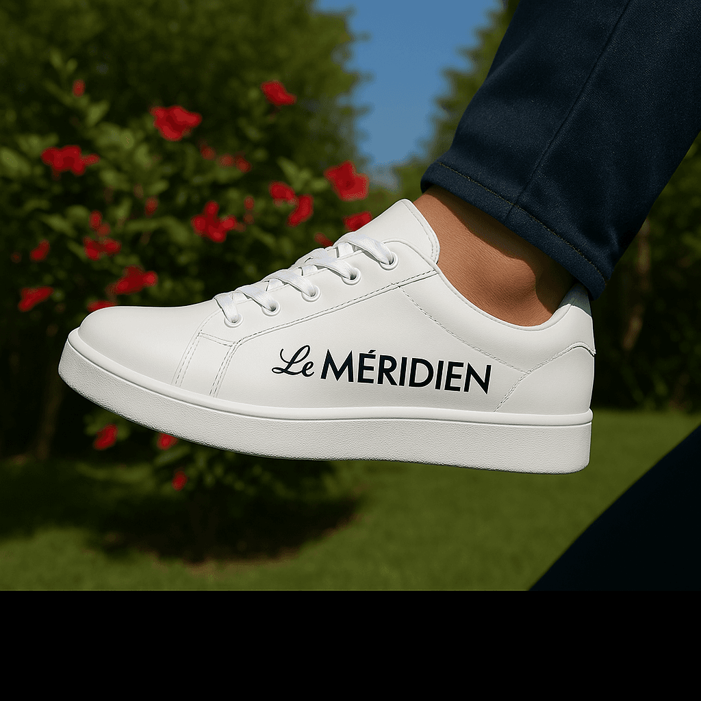 Personal del Hotel Meridian con tenis personalizados